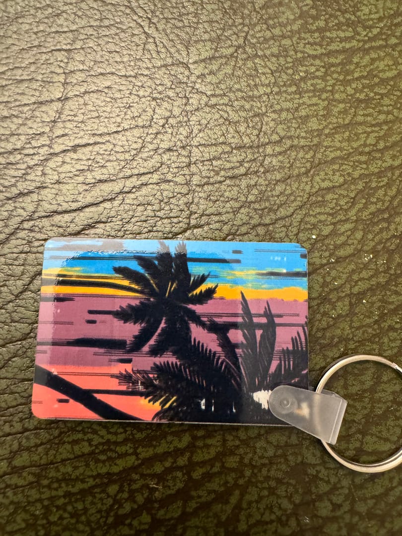 Palm Tree Key Ring