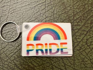 PRIDE Rainbow Key Ring