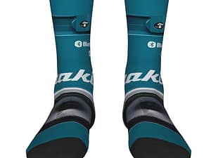Makita Logo & Speaker Design Compression Socks – Turquoise/Black (Unisex Crew)