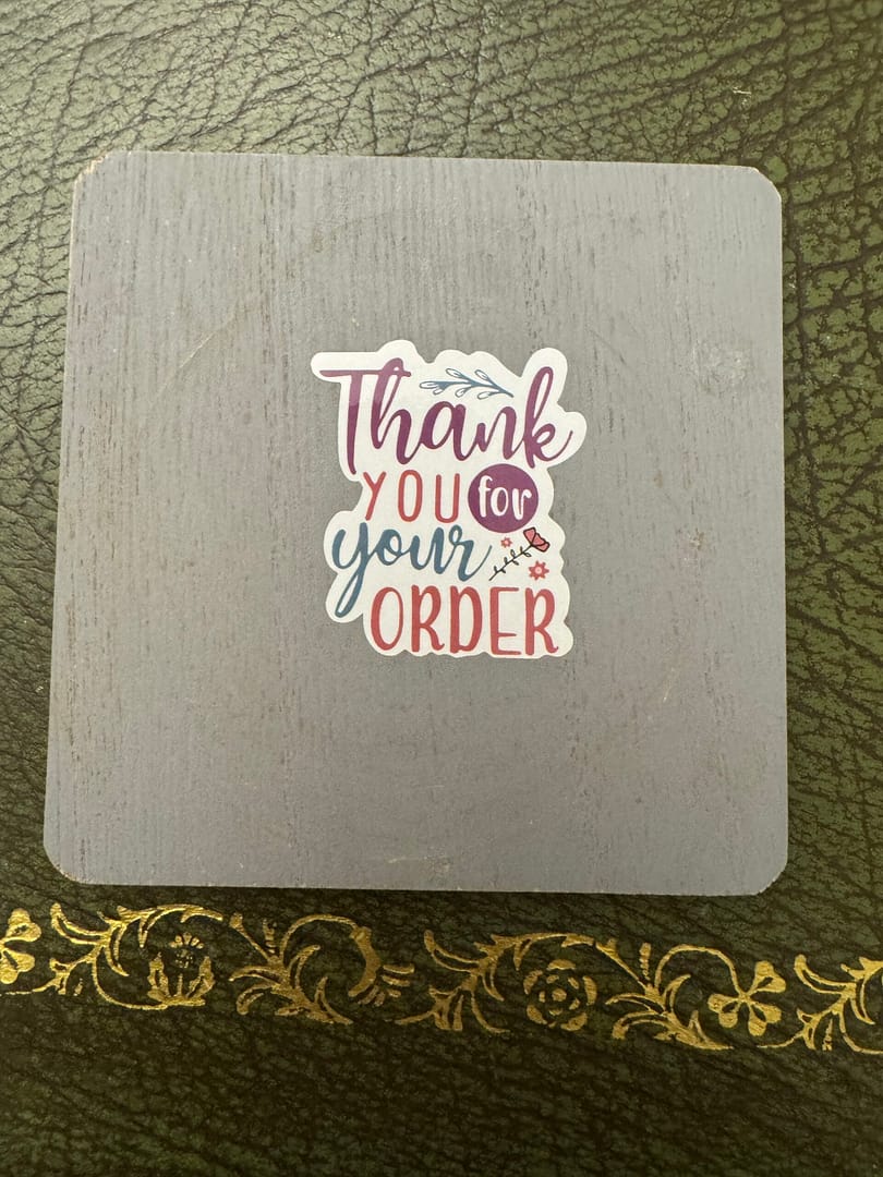 Thank You for Your Order Stickers – 500 Handmade Ready-Cut Stickers