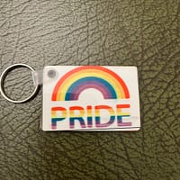 PRIDE Rainbow Key Ring