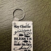 Psalm 67:1 Key Ring