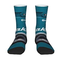 Makita Logo & Speaker Design Compression Socks – Turquoise/Black (Unisex Crew)