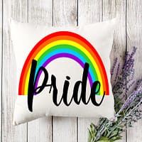 Pride Rainbow Pillow Cover – 40 × 40 cm