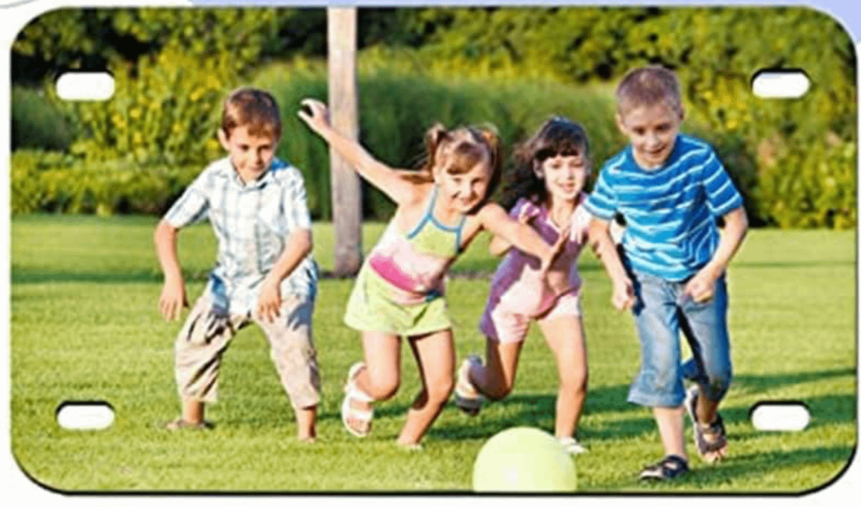 Personalised Mini Metal License Plate – Handmade in Whitley Bay