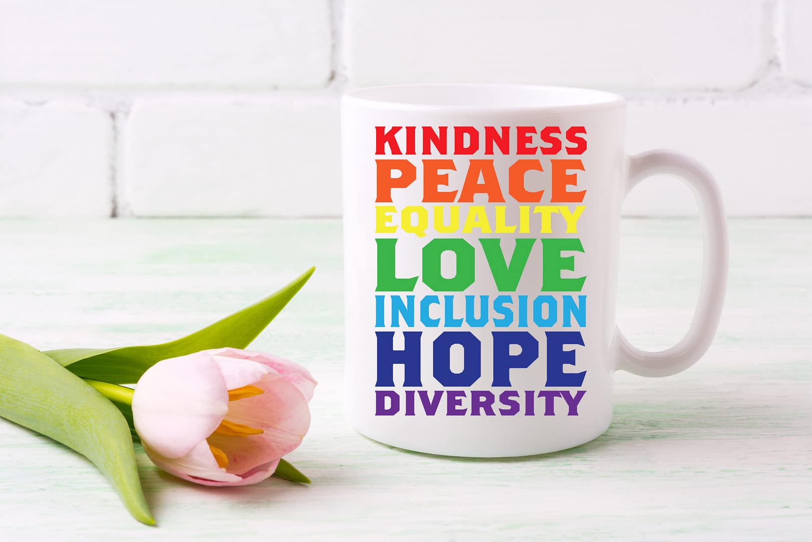 Rainbow Values Mug – 11oz