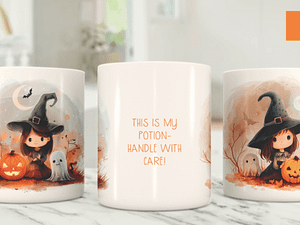 11 Oz Halloween Witch