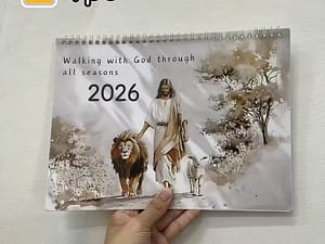 2026 Christian Bible Verse Calendar with Daily Scripture & Jesus-Themed Art