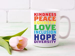 Rainbow Values Mug – 11oz