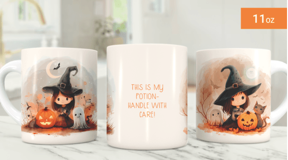 11 Oz Halloween Witch