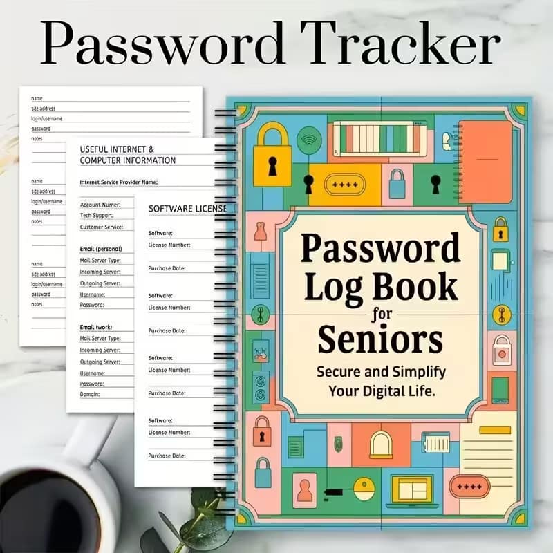 Spiral Password Notebook Log Book - Image 2