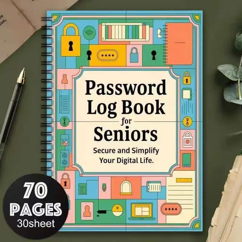 Spiral Password Notebook Log Book - Image 3