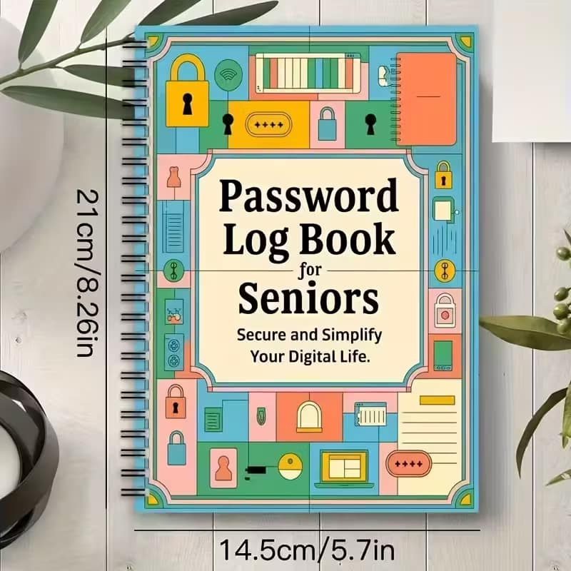Spiral Password Notebook Log Book