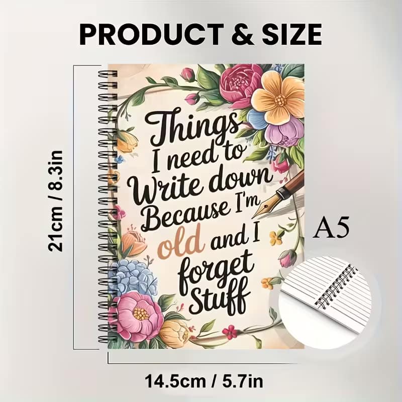 Vintage Floral Memory Journal for Elderly – Alzheimer’s & Daily Diary with Writing Prompts - Image 6