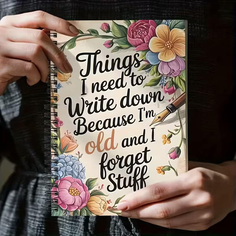 Vintage Floral Memory Journal for Elderly – Alzheimer’s & Daily Diary with Writing Prompts - Image 3