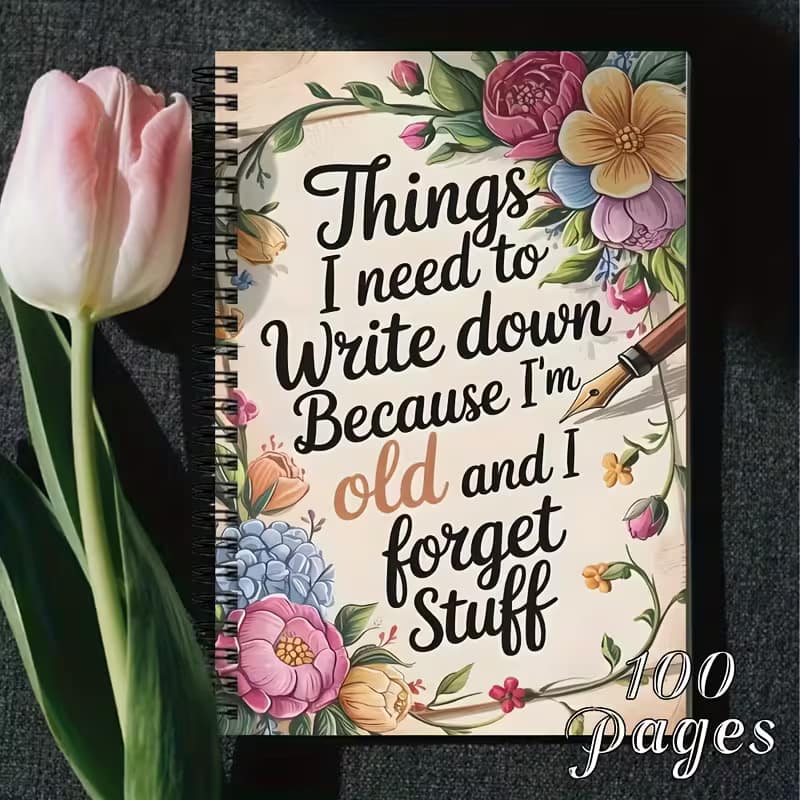 Vintage Floral Memory Journal for Elderly – Alzheimer’s & Daily Diary with Writing Prompts - Image 4