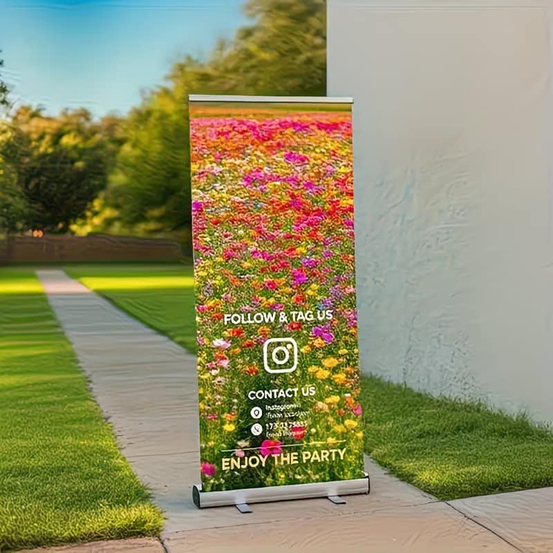 Customizable High-Definition Aluminum Roll-Up Advertising Banner