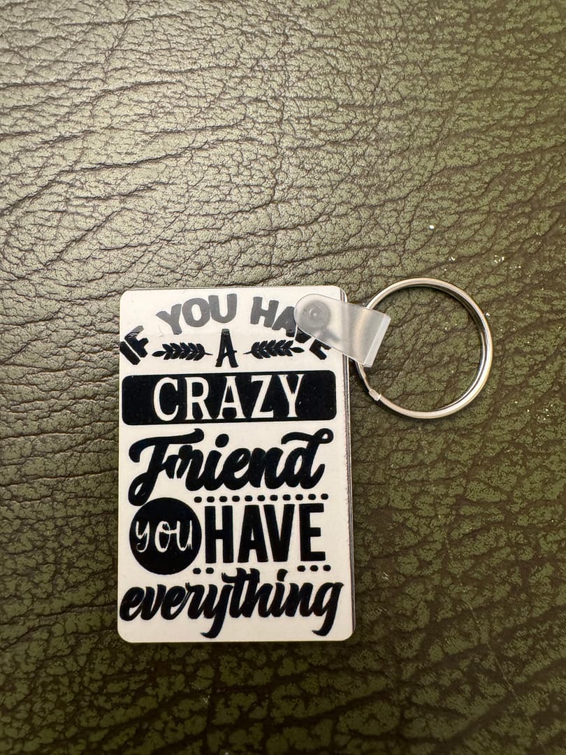 Crazy Friends Key Ring
